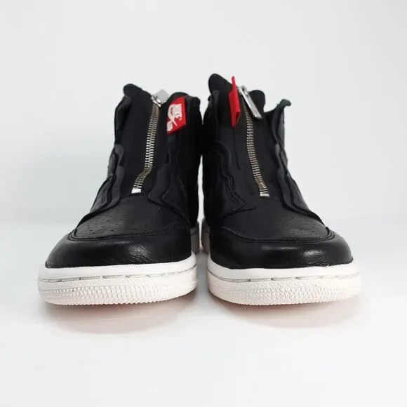 Women's Nike Air Jordan 1 Hi Zip Size 6 AT0575 006 Black Gym Red